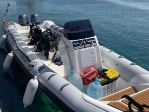 Das seit 2025 zu unserer Flotte gehörende 9m RIB fährt täglich zu Tauch- und Schnorchelplätzen rund um El Quseir.
